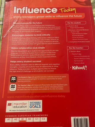 INFLUENCE TODAY 3 Student's book: libro de text...