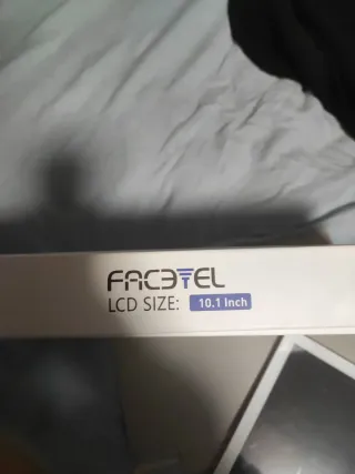 Tablet beige y blanca