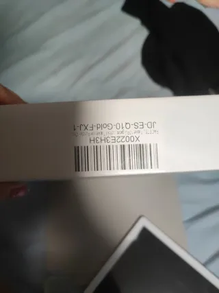 Tablet beige y blanca