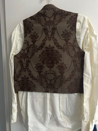 Traje Fallero Marrón y Blanco
