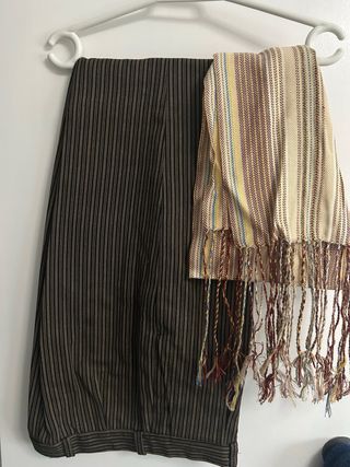 Traje Fallero Marrón y Blanco