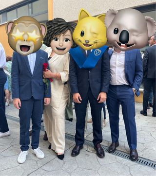 Traje H&M azul talla 13-14