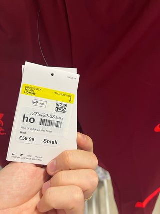 Conjunto del Liverpool Nike Rojo Talla S Nuevo