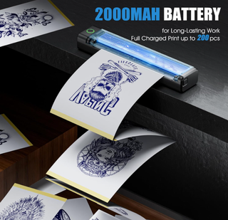 Termocopiadora Tattoo Bluetooth-Impresora térmica