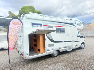 Autocaravana doble cama/garaje 3XL/horno/aire/