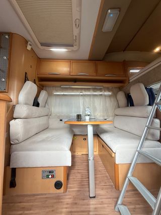 Autocaravana doble cama/garaje 3XL/horno/aire/