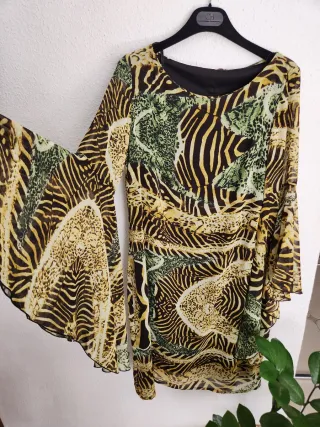 Vestido estampado animal print