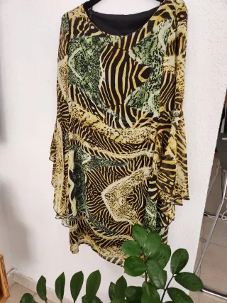 Vestido estampado animal print