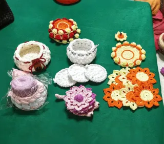 In blocco. Sottobicchieri handmade