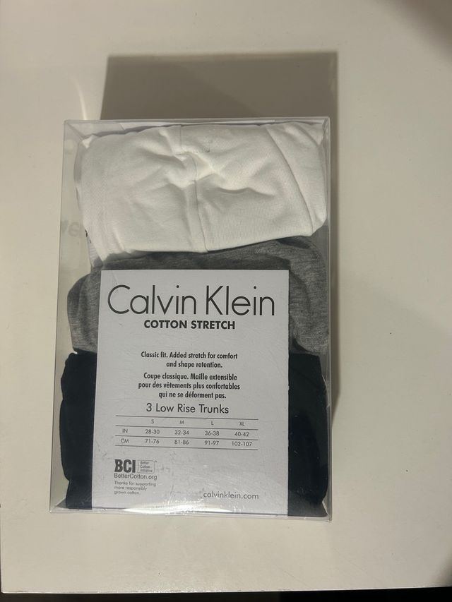 Pack 3 Calzoncillos Calvin Klein Cotton Stretch
