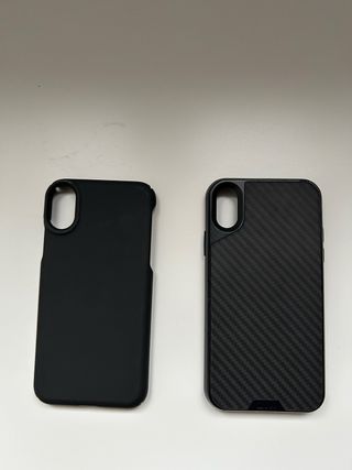 Custodie iPhone X nere marche MOUS e ELV