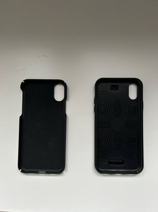 Custodie iPhone X nere marche MOUS e ELV