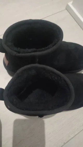 Botas de pelo negras Talla 37