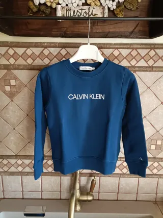 Felpa Calvin Klein Bambino Originale Blu