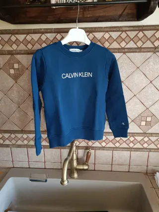 Felpa Calvin Klein Bambino Originale Blu