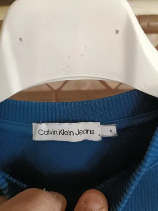 Felpa Calvin Klein Bambino Originale Blu
