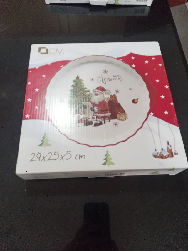 Vassoio in ceramica CM Natale