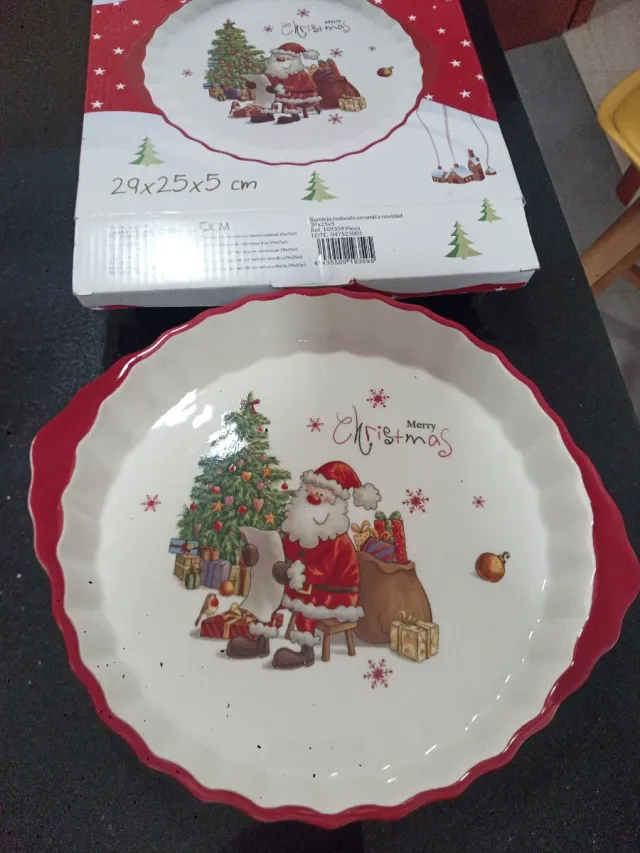 Vassoio in ceramica CM Natale