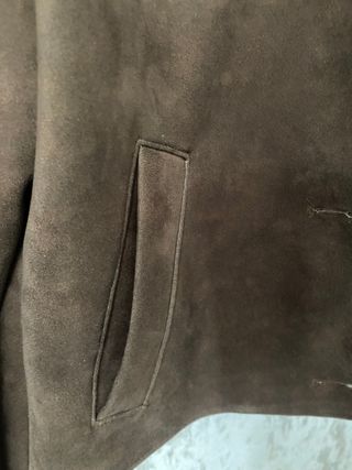 Chaqueta corta efecto ante Zara