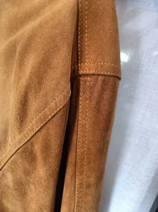 Bomber vintage puro camoscio