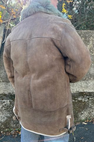 Montone Shearling Uomo Marrone/Verde