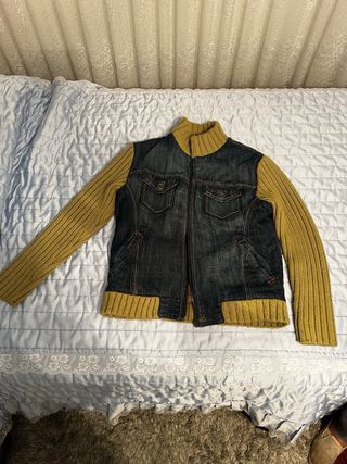 Chaqueta Híbrida Vaquera y Tejido