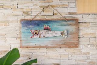 Cuadro Decorativo Pez Artesanal