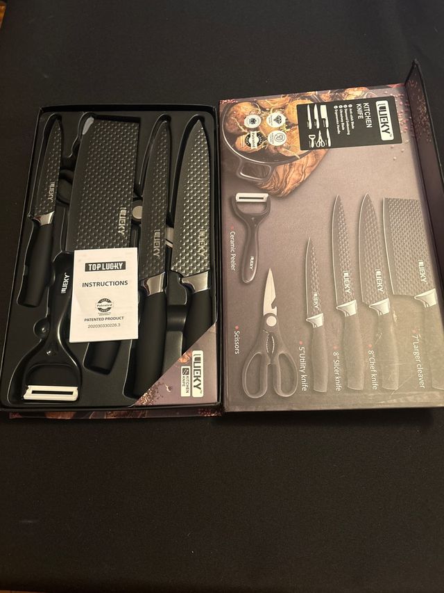 Juego Cuchillos Cocina Lucky 5 Piezas