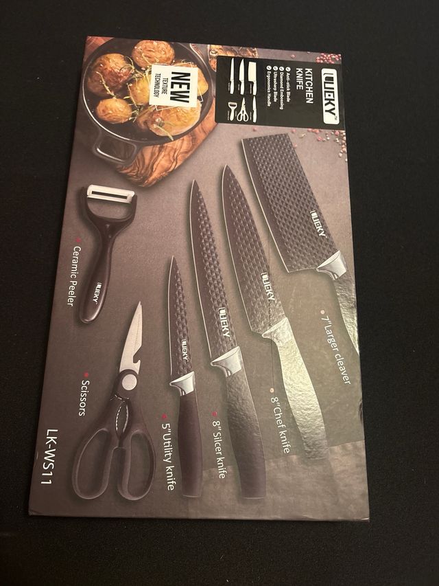 Juego Cuchillos Cocina Lucky 5 Piezas