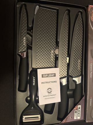 Juego Cuchillos Cocina Lucky 5 Piezas