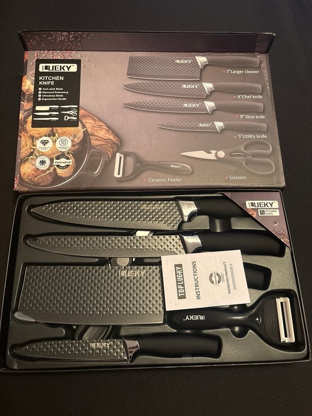 Juego Cuchillos Cocina Lucky 5 Piezas