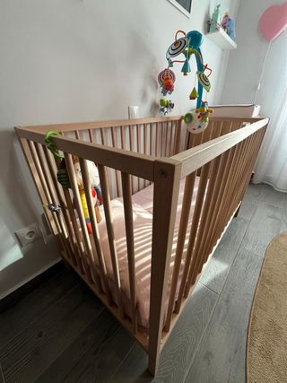 Cuna IKEA SNIGLAR Madera Natural