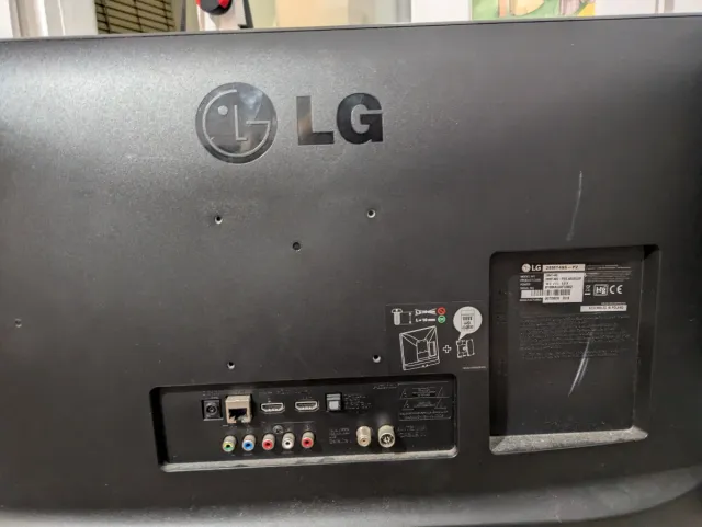 Monitor LG Negro, televisión