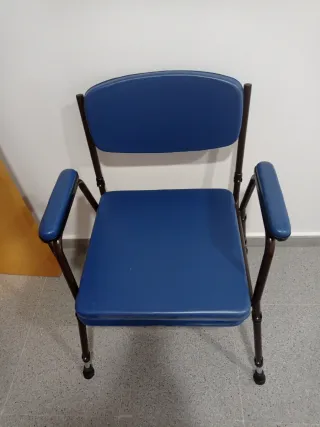 Silla Water portátil acolchada con inodoro.