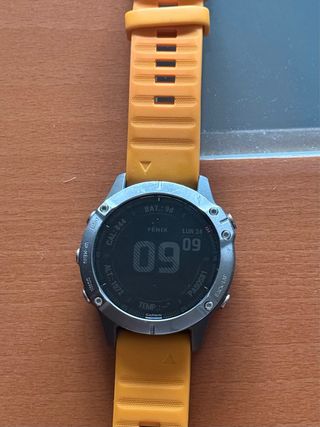 Garmin Fenix 6 Pro Sapphire Naranja/Plata