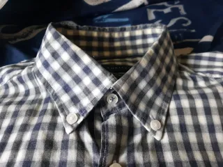 Camisa CORTEFIEL cuadros azul y blanco