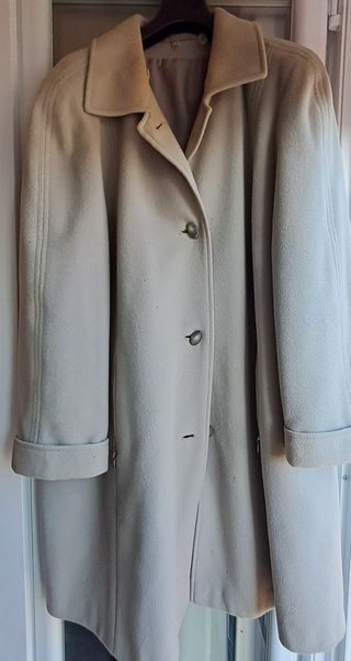 Cappotto vintage beige/blu