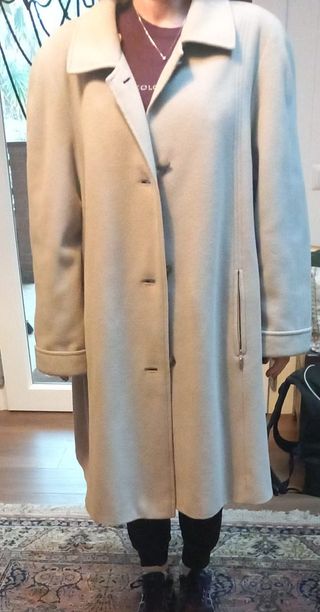 Cappotto vintage beige/blu