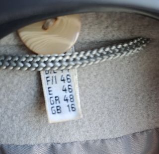 Cappotto vintage beige/blu