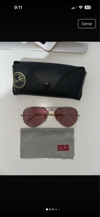 Gafas Ray-Ban Polarizadas Dorado/Rosa