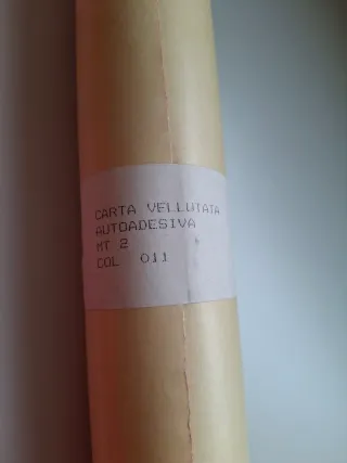 Set rotoli carta vellutata e plastificata