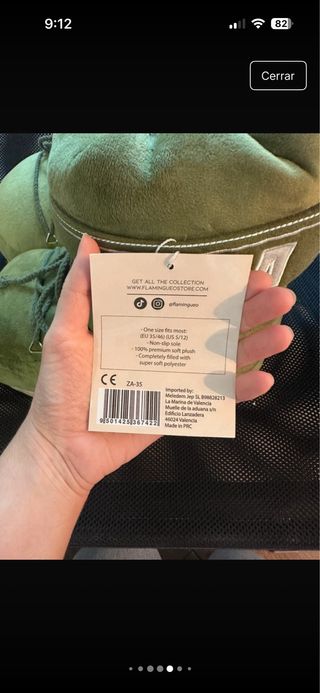 Zapatillas Flamingueo Talla Única Verde