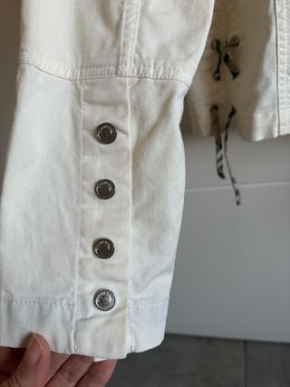 Chaqueta Burberry Blanca Talla 34