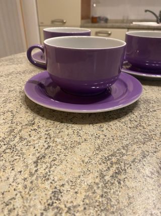 Set 3 Tazze da colazione viola