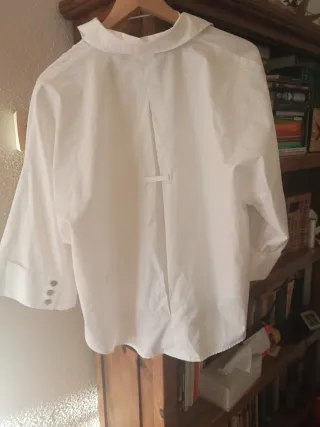 Camisa blanca manga ancha