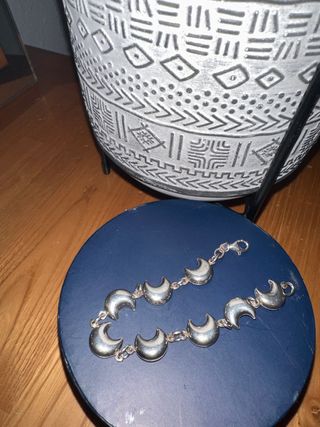 Pulsera Plata Ley 925 Luna