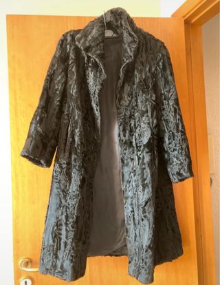 Pelliccia vintage pregiata nera