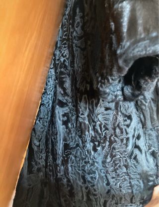 Pelliccia vintage pregiata nera