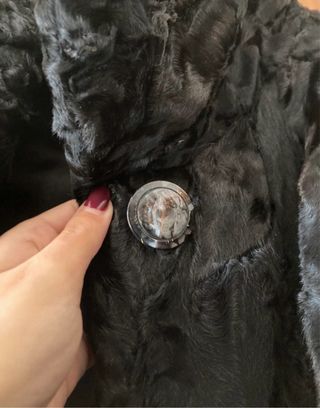 Pelliccia vintage pregiata nera