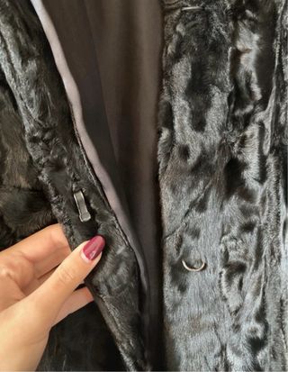 Pelliccia vintage pregiata nera